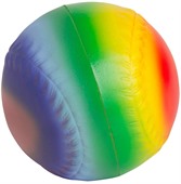 Rainbow Baseball Stress Shape