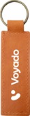 Rectangular Recycled Leather Keyring