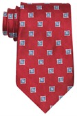 Red Mendoza Polyester Tie