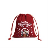 Red Velvet Small Drawstring Gift Bag