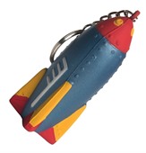 Rocket Squeeze Ball Key Ring