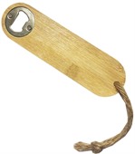 Rope Handle Bamboo Bottle Opener