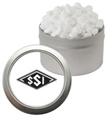 Round Window Tin With Sugar Free Peppermints