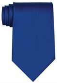 Royal Blue Polyester Tie