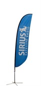 S1A Small Convex Feather Banner One Side Print
