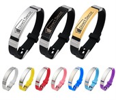 Silicone Colour Bracelet With Adjustable Needle Buckle