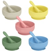 Silicone Kids Bowl & Spoon Set