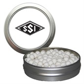Slim Candy Window Tin With Peppermints