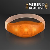 Sound Reactive Orange LED Flashing Bracelet