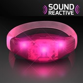 Sound Reactive Pink LED Flashing Bracelet