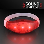 Sound Reactive Red LED Flashing Bracelet