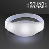 Sound Reactive White LED Flashing Bracelet