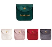 Square Velvet Jewellery Pouch