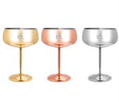 Stainless Steel Cocktail Coupe Glass