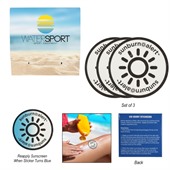Sunburn Alert Sticker 3 Pack