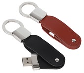 Swivel Leather USB Flash Drive
