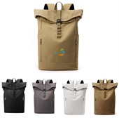 Timberra Canvas Roll Top Vintage Backpack