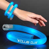 Tube Blue Wristband With Flashing LED