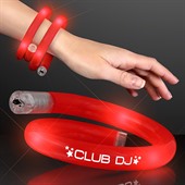 Tube Red Wristband With Flashing LED