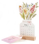 Vibrant Flowers Desk Calendar