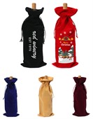 Vintessa Cotton Wine Drawstring Bag