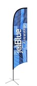 W1A Medium Concave Feather Banner One Side Print