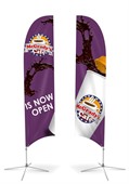 W1B Medium Concave Feather Banner Two Side Print